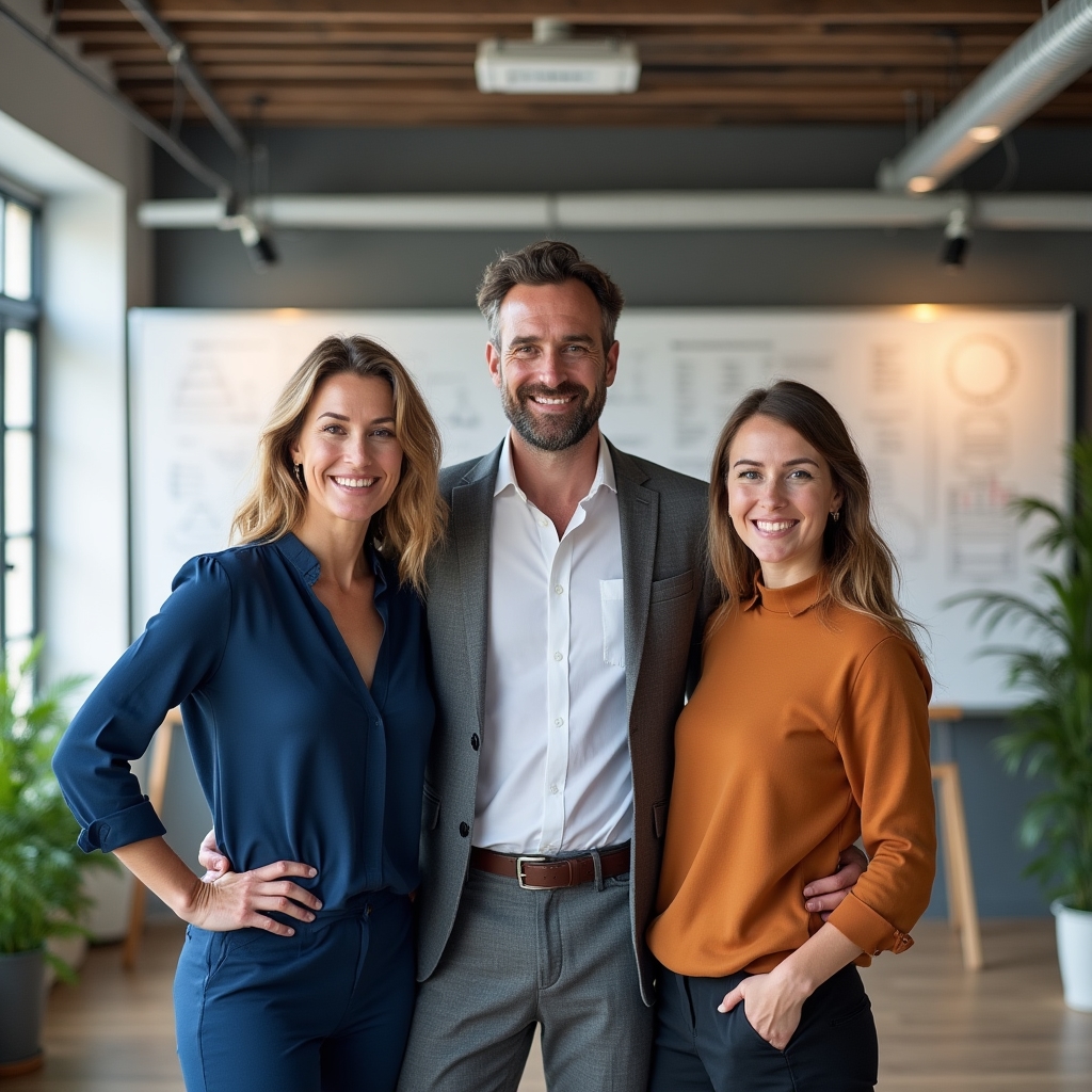 Il team di formatori di Orenvmor Hub durante una sessione di preparazione dei corsi